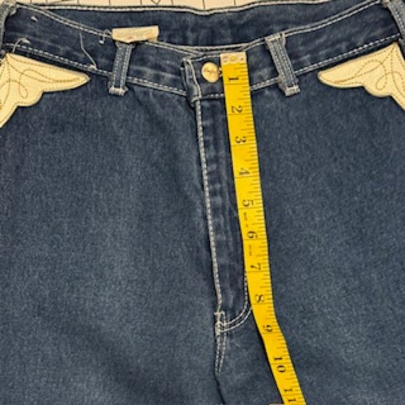 1980s Fancy Ass Jeans with Off-White Leather Pocket Detail - Picture 9 of 16